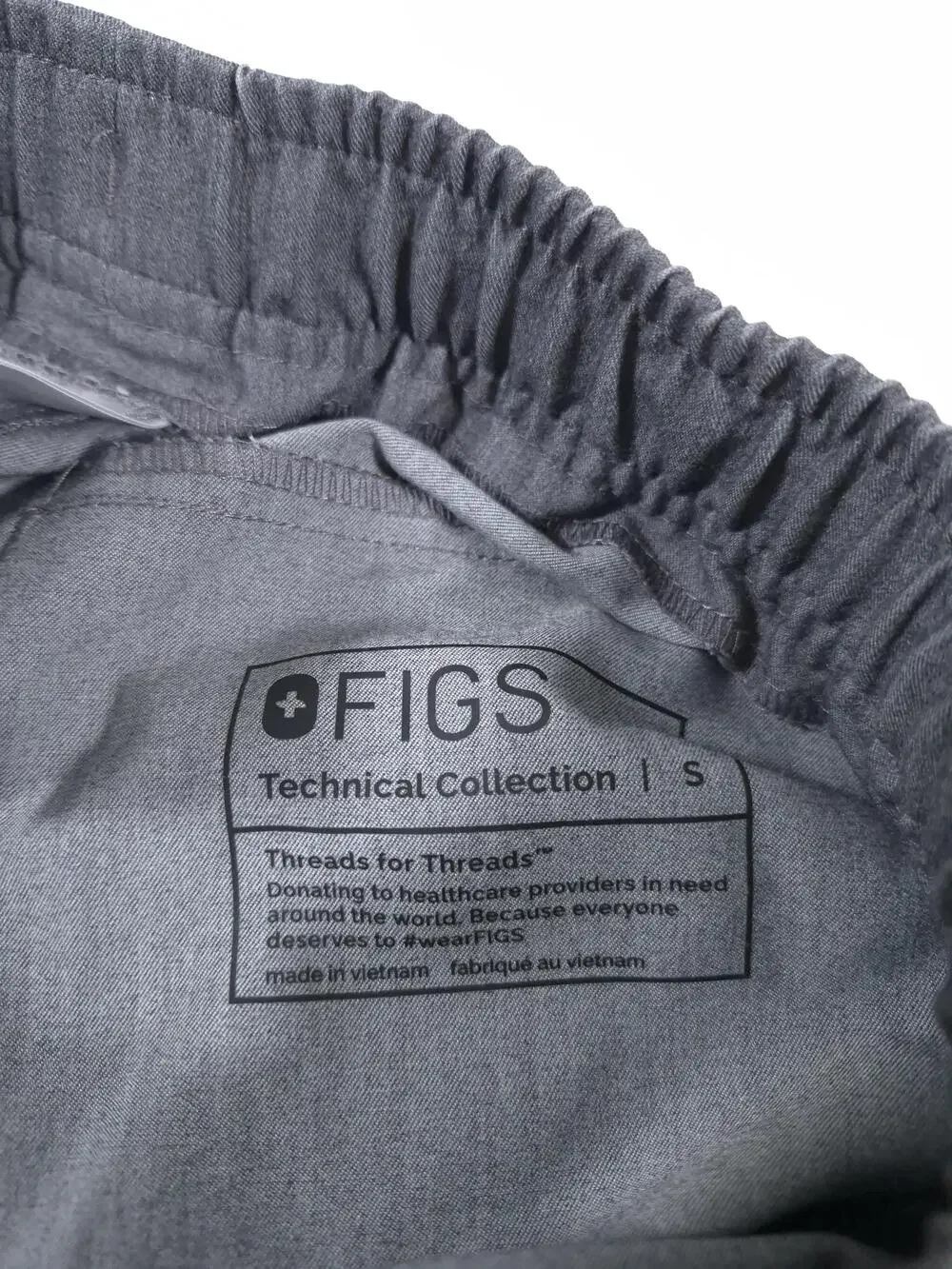 FIGS Tanson Jogger Scrub Pants Men's Small Gray Stretch Scrub Workwear